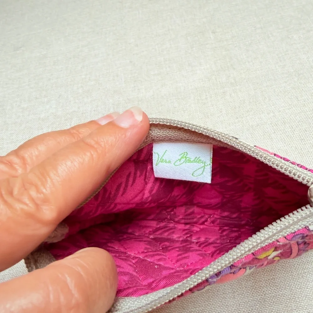 Vera Bradley Quilted Paisley Meets Plaid Small Wallet Pouch